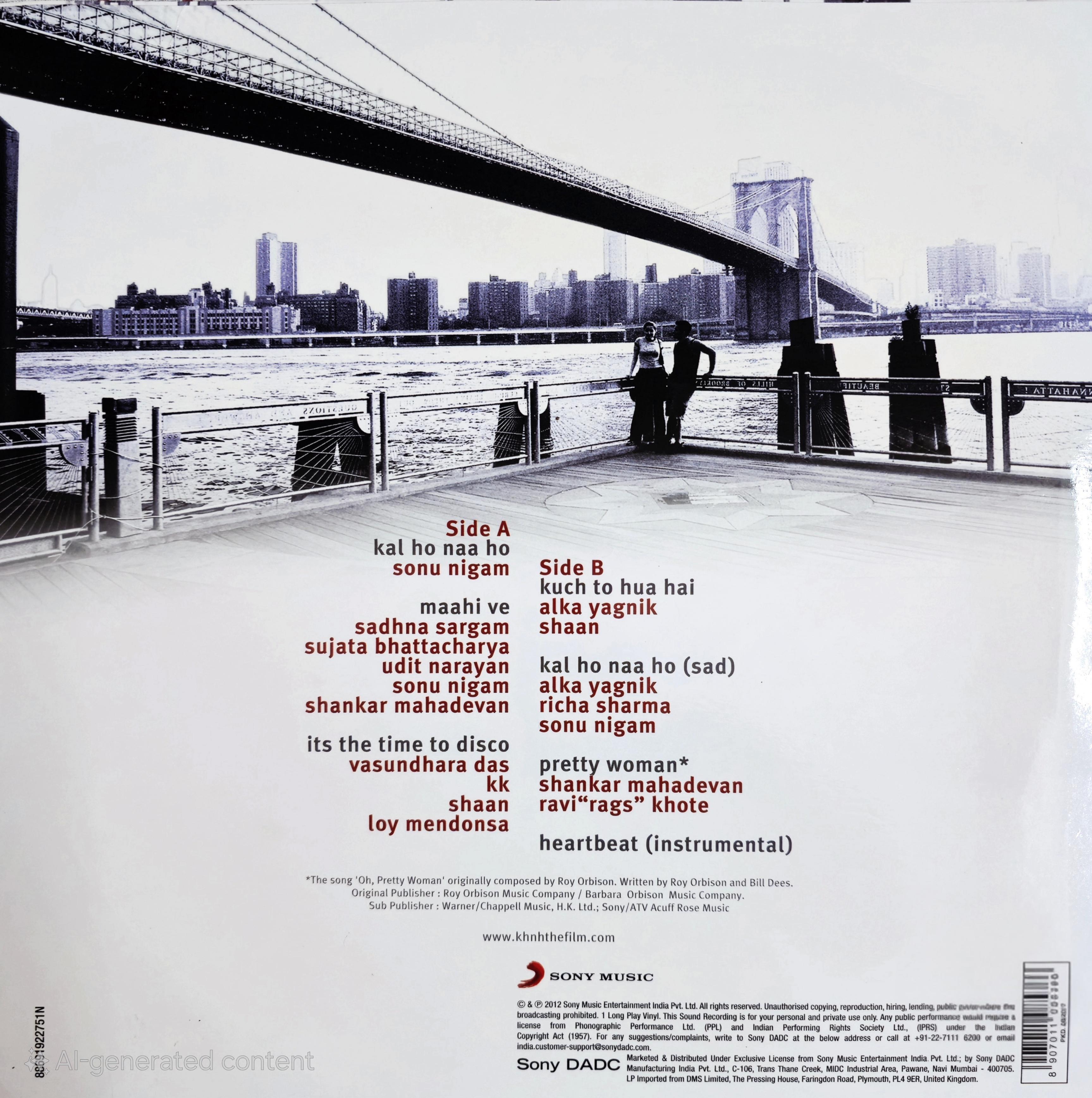 KAL HO NAA HO - VINYL RECORD ( 2ND EDITION ) alt