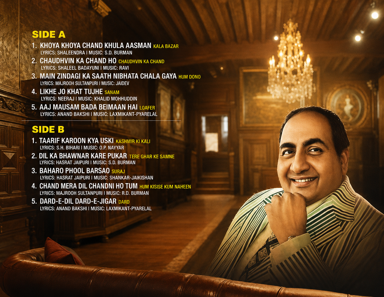 GREATEST HITS OF MOHD RAFI - VINYL RECORD alt