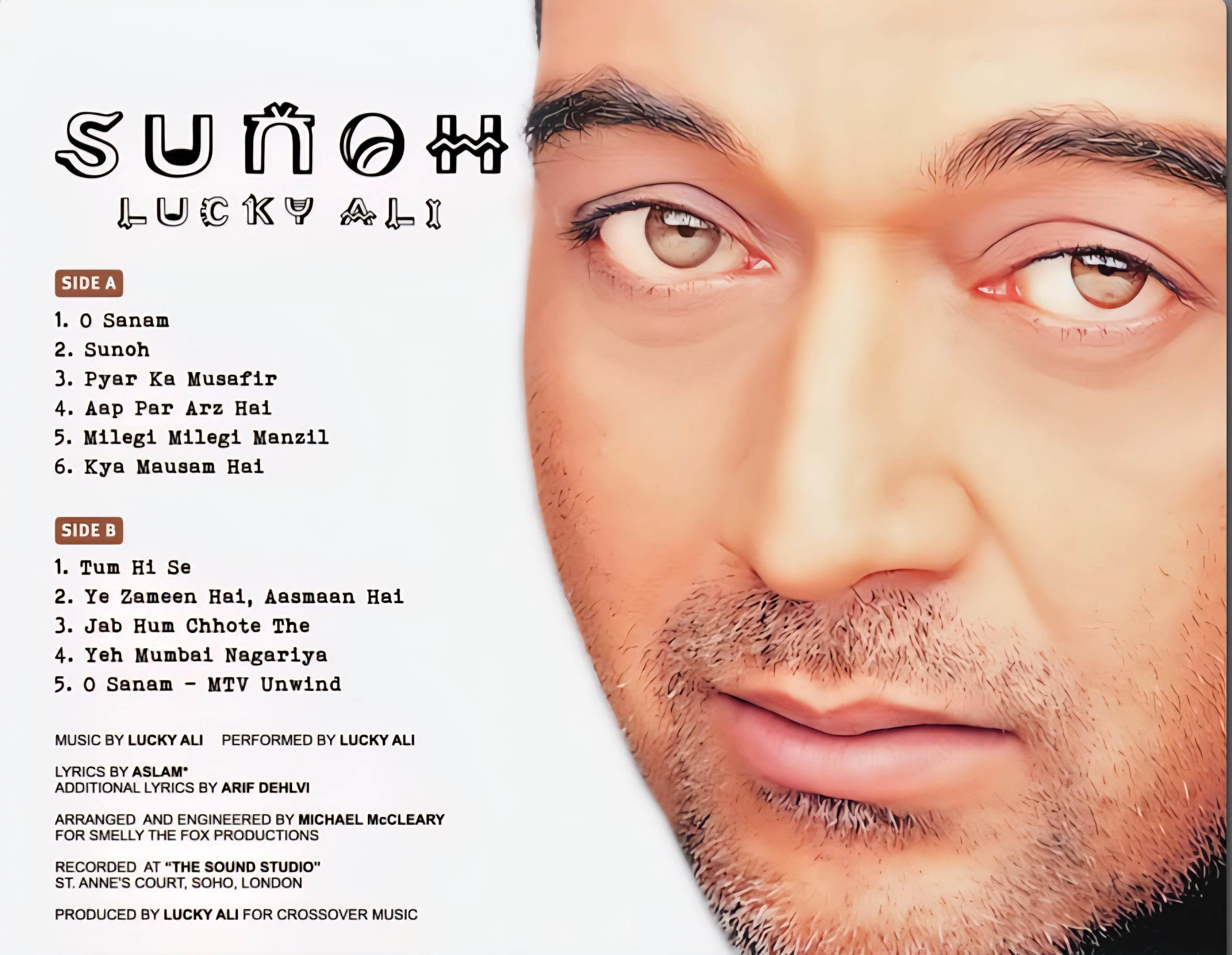 LUCKY ALI : SUNOH - VINYL RECORD alt