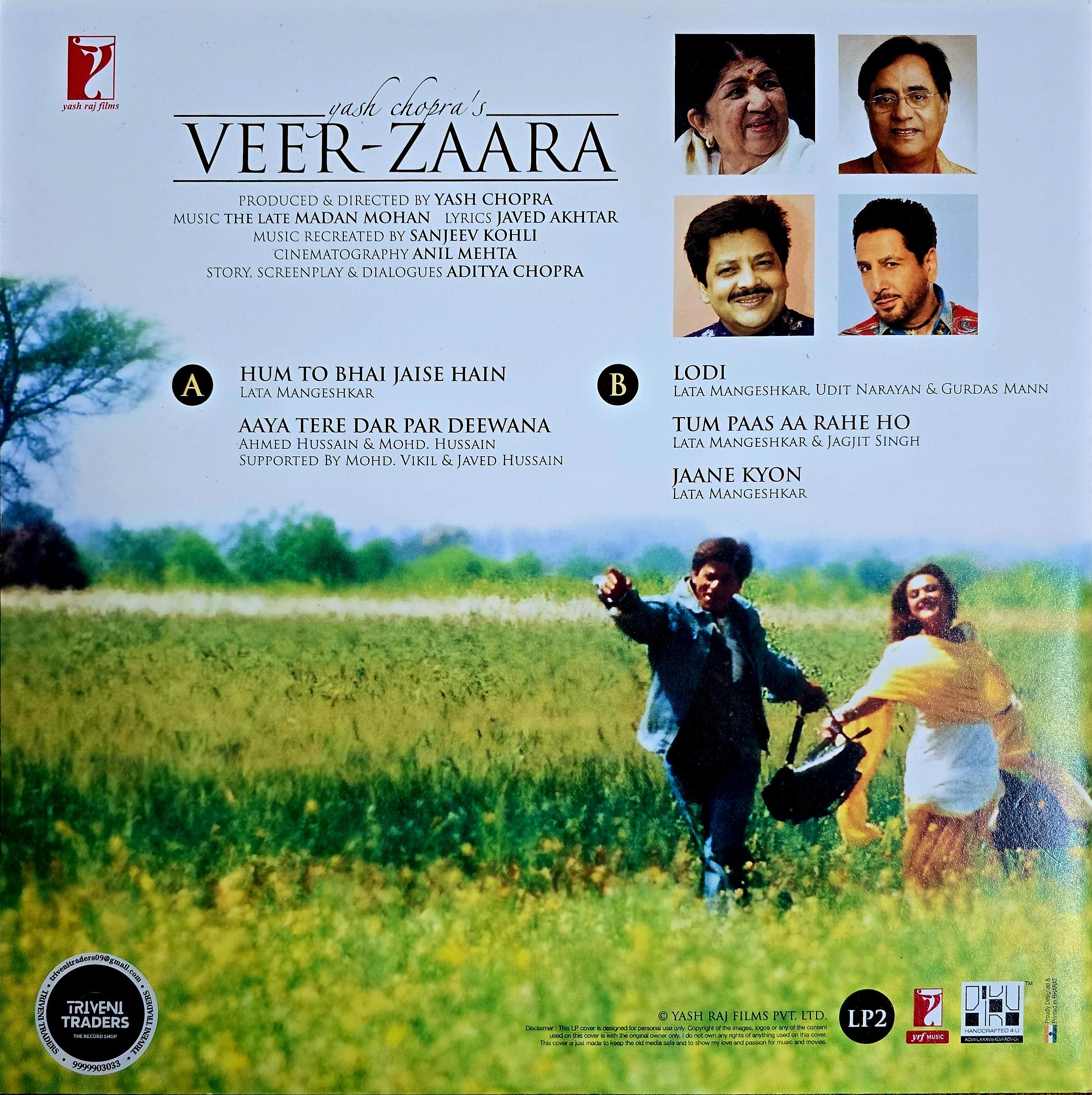 VEER ZAARA LP2 - VINYL RECORD alt